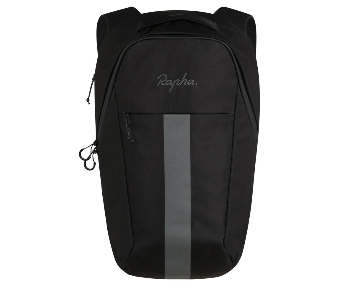 Rapha Domestique Backpack (Basic Black/Gray Pinstripe) (16L)